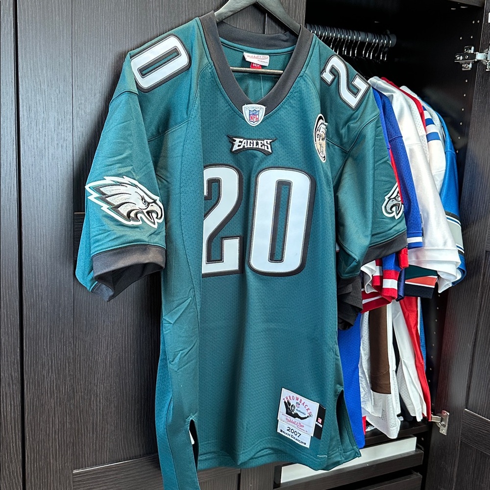 Brian Dawkins Philadelphia Eagles Mitchell & Ness 2007 Authentic Jersey - Green - Picture 3 of 7